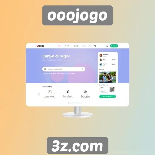 Interface do usuário do site ooojogo é intuitiva